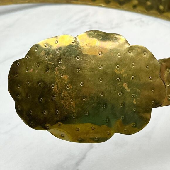 Vintage Handmade Gold Tone Hammered Belt ✨ - Picture 6 of 12